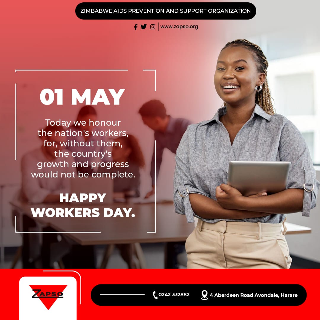 A healthier nation is good for national development. Happy Workers Day. @SwedeninZW @ilo @naczim @unwomenzw @UsaidZimbabwe @UNICEFZIMBABWE @UNDPZimbabwe @EsteemComms @takemorem1