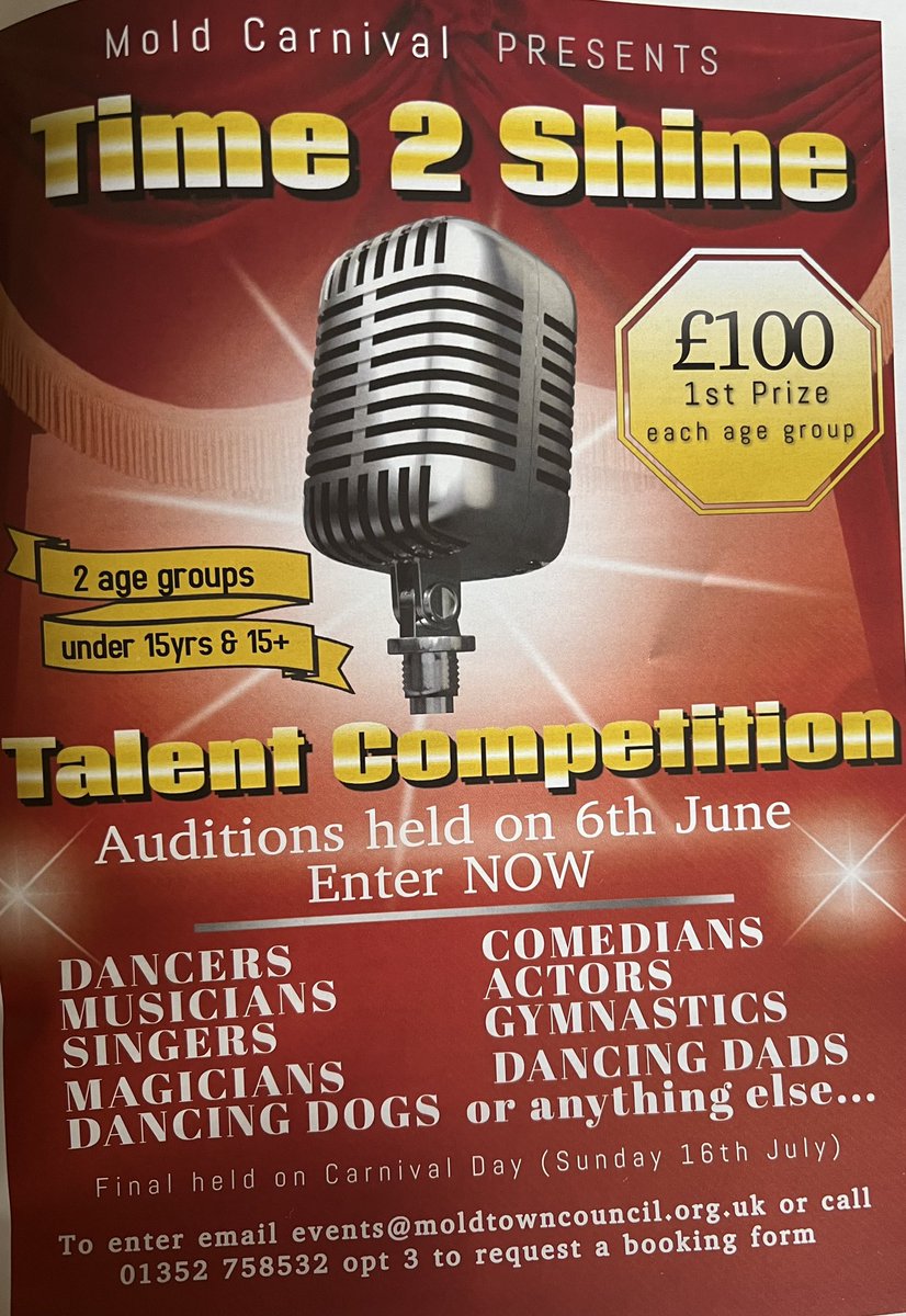 Saw this today and thought I’d share for all of the aspiring entertainers, dancers, singers etc we have at SRG. Plus there is a cash prize!