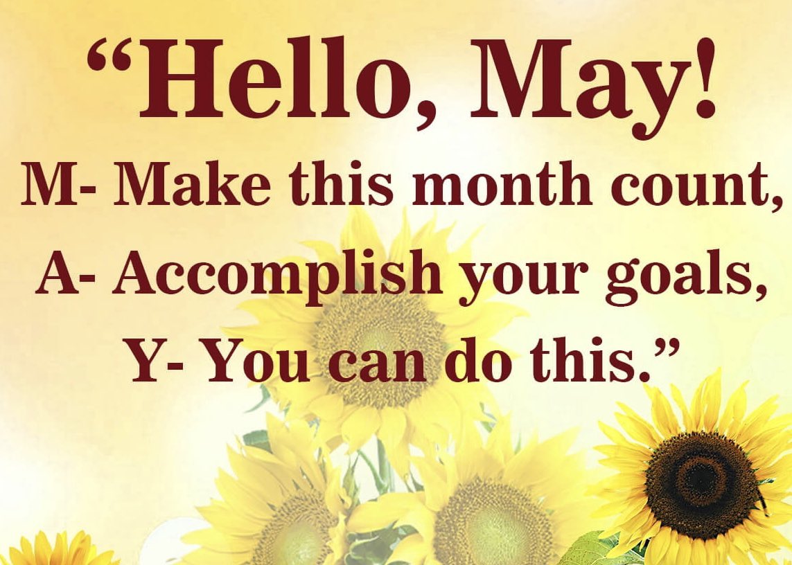 New month, new week, new focus. Make it count! #BeginAsYouPlanToContinue
