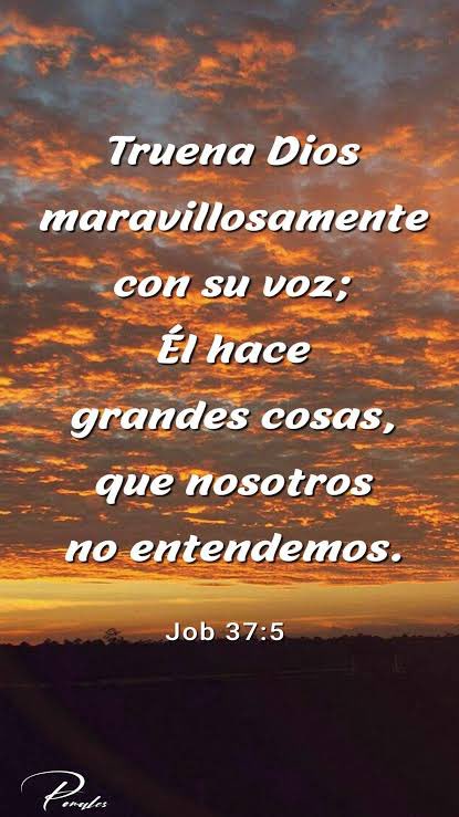 Job 37
Mientras que una tormenta presenta toda la apariencia externa de caos, de naturaleza enloquecida, aun así sabemos que el Cristo permanece en control absoluto de cada detalle de nuestras vidas.
#rpsp
#PrimeroDios