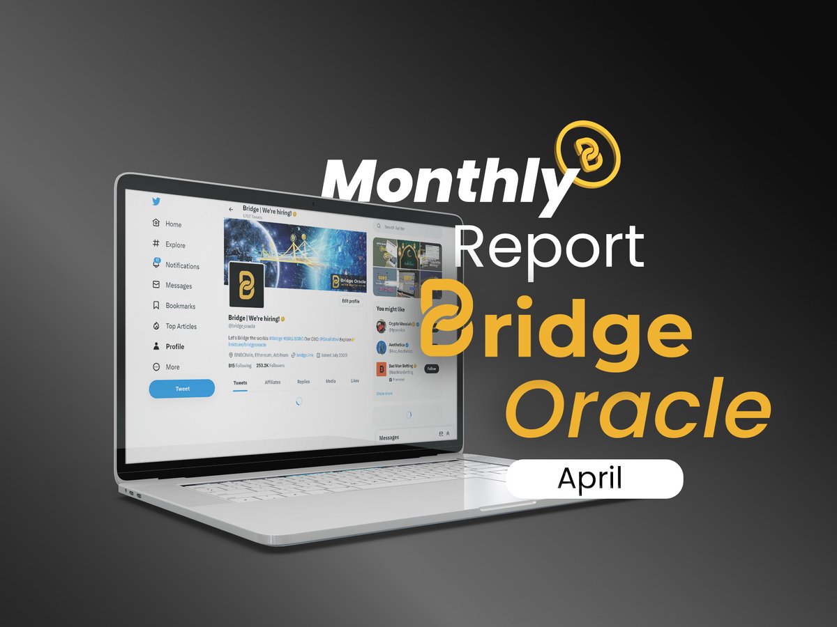 Dear #BRG Community!

📑 We published a Report on #BridgeOracle's performance in April

👇 Read this report on our Medium page👇
medium.com/@bridge_oracle…

#Bridge $BRG #BNBChain