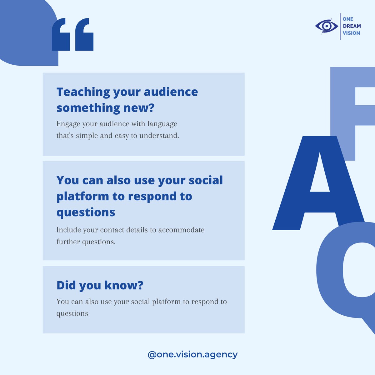 ODVagency's tweet photo. Social media marketing is all about meeting your target audience and customers where they are and as they socially interact with each other and your brand.

#marketing #business #SmallBusiness #advertising #socialmedia #Twitter #design #ODV #onlinemarketing #follow #digital https://t.co/2BCeJchmo9