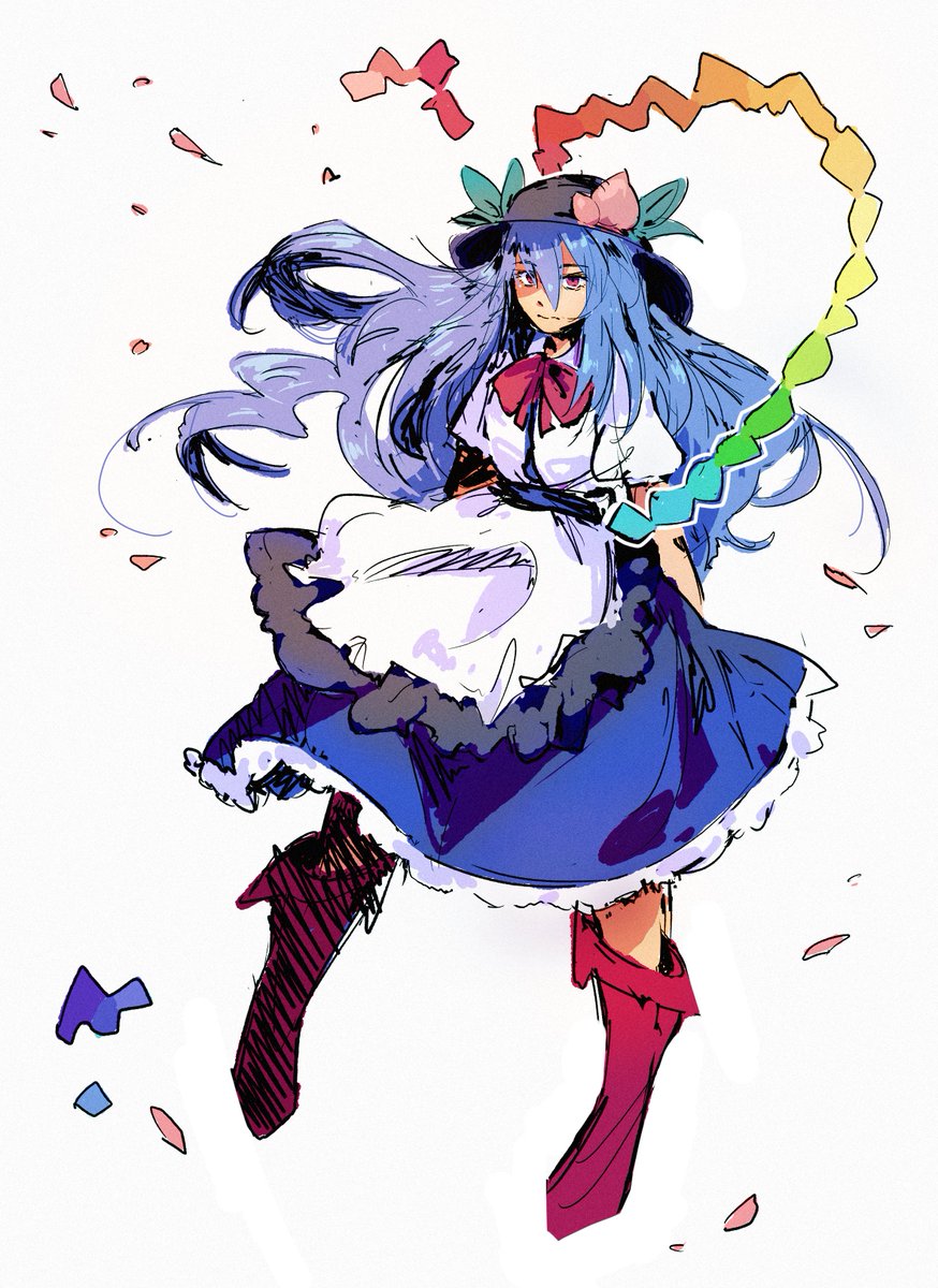 rivernull's tweet photo. tenko 
#touhou #touhouproject #tenshihinanawi #tenshi https://t.co/8gKKevOCCm