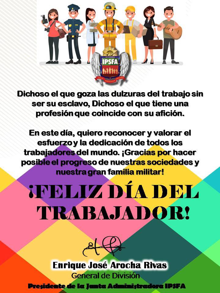 IPSFAespatria's tweet image. ¡Feliz día del trabajador! #DiaDelTrabajador #IPSFA #FANB
