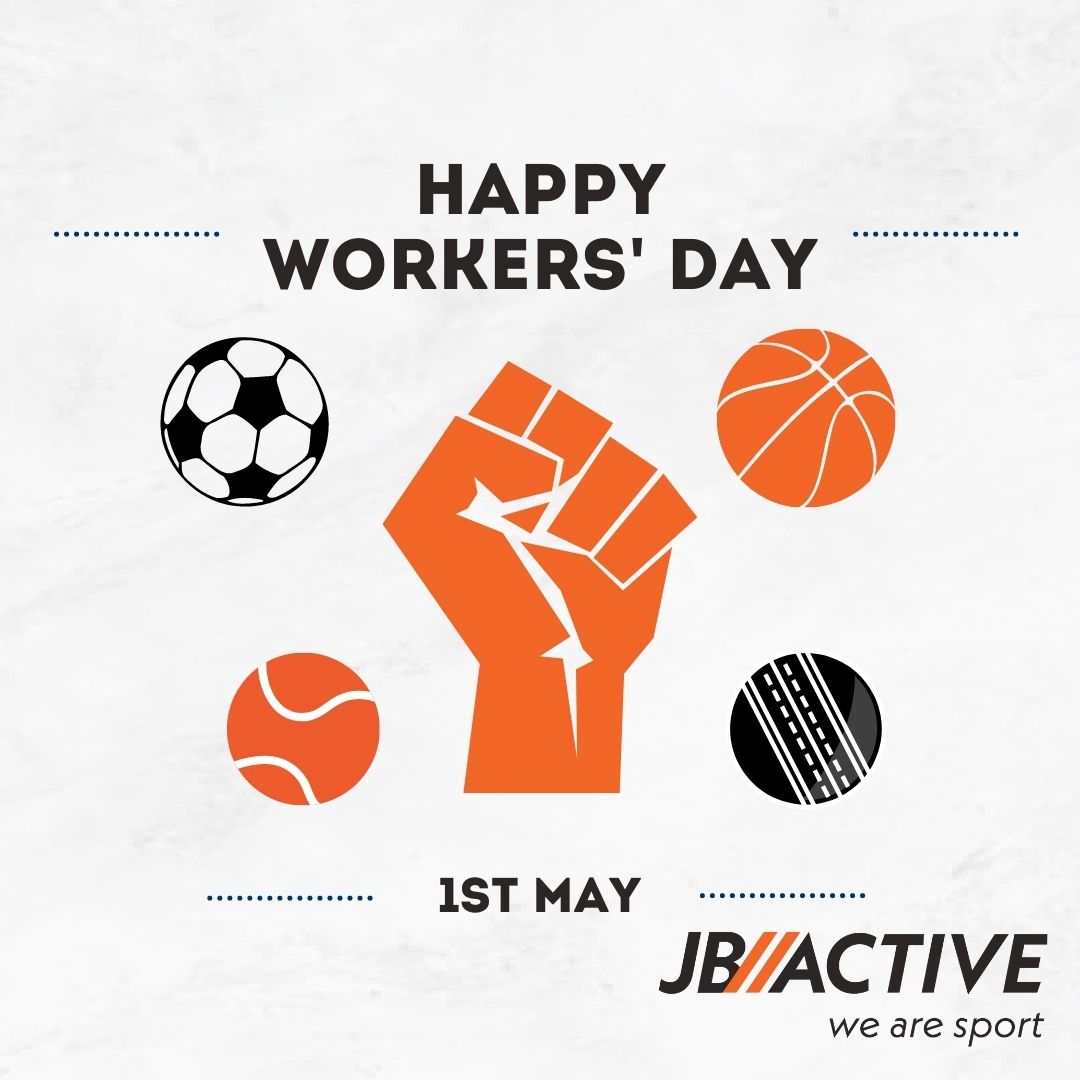 Today we commemorate the historic struggles and gains by our workforce and celebrate #workersday2023 💪Happy Workers' Day from all of us at JB Active #jbactive #wearesport