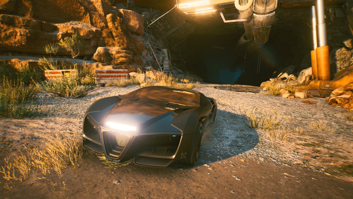 Artist2be42's tweet photo. Fährt sich ganz gut der #Rayfield, wenn man langsam macht 😬 🙈 .. aber klingen tut er klasse 🤩
#Cyberpunk2077 https://t.co/4W3kjYlOmY