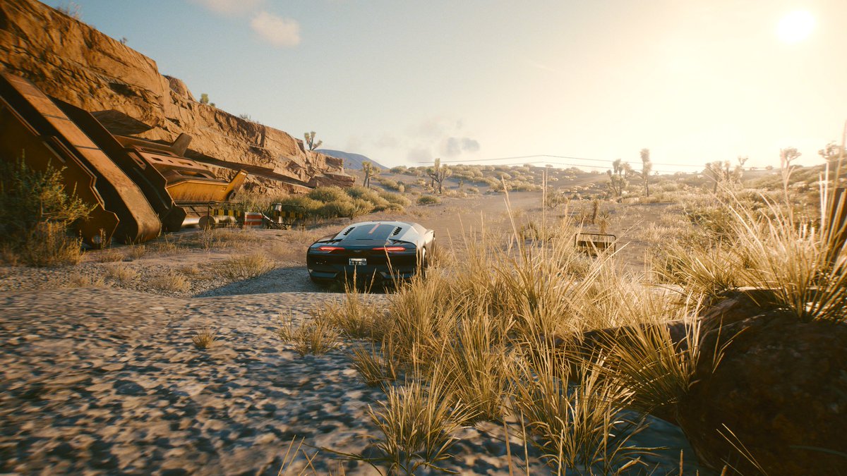 Artist2be42's tweet photo. Fährt sich ganz gut der #Rayfield, wenn man langsam macht 😬 🙈 .. aber klingen tut er klasse 🤩
#Cyberpunk2077 https://t.co/4W3kjYlOmY