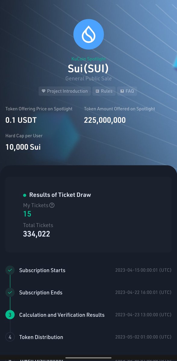 rscyrpto's tweet photo. @CryptoTeluguO @kucoincom Didn't got any allocation even after having 15 tickets https://t.co/PjgNWE2p20
