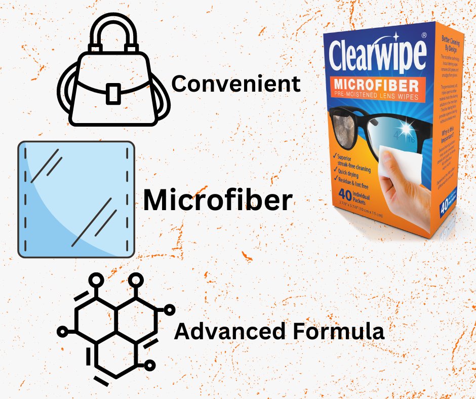 ClearWipeBrand's tweet photo. Convenient, made out of microfiber AND with an advanced formula? How could you not want to give us a try for your lenses?

#clearwipe #lenswipes #microfiber #glasses #lenses https://t.co/qhAFlH3QOp