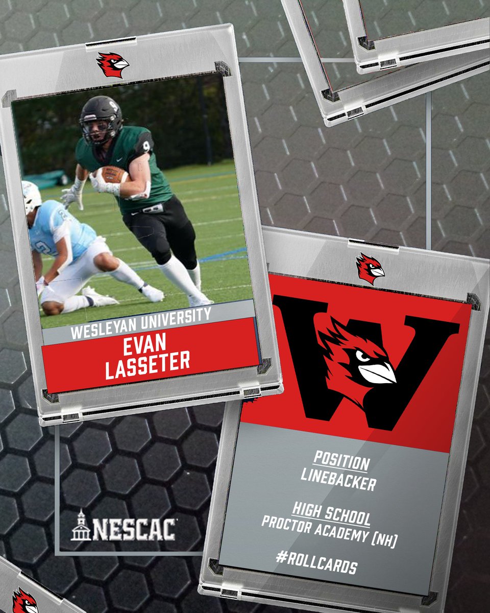 Wesleyan University Football (@wes_football) on Twitter photo Wesleyan University Football 2027
Evan Lasseter || Proctor Academy (NH)
<a href="/Evan_Lasseter13/">Evan Lasseter</a>
#RollCards 🔴⚫️🔴⚫️ Wesleyan University Football 2027
Evan Lasseter || Proctor Academy (NH)
<a href="/Evan_Lasseter13/">Evan Lasseter</a>
#RollCards 🔴⚫️🔴⚫️