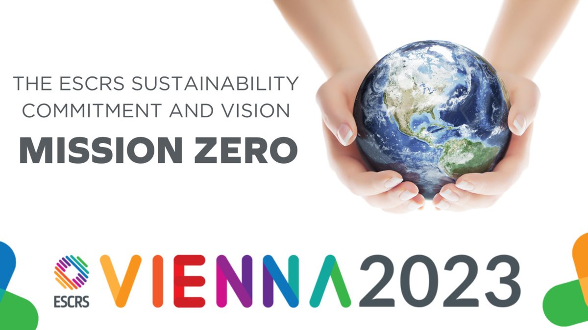 ESCRSofficial's tweet photo. ESCRS President Prof. Oliver Findl would like to highlight that the congress' sustainability action plan, Mission Zero, has 4 goals that inform our preparation, execution and reporting. Learn more and play your role: https://t.co/X9KjUOpVyO
#ESCRS2023 #iNovationDay https://t.co/NQbDSsUI1f