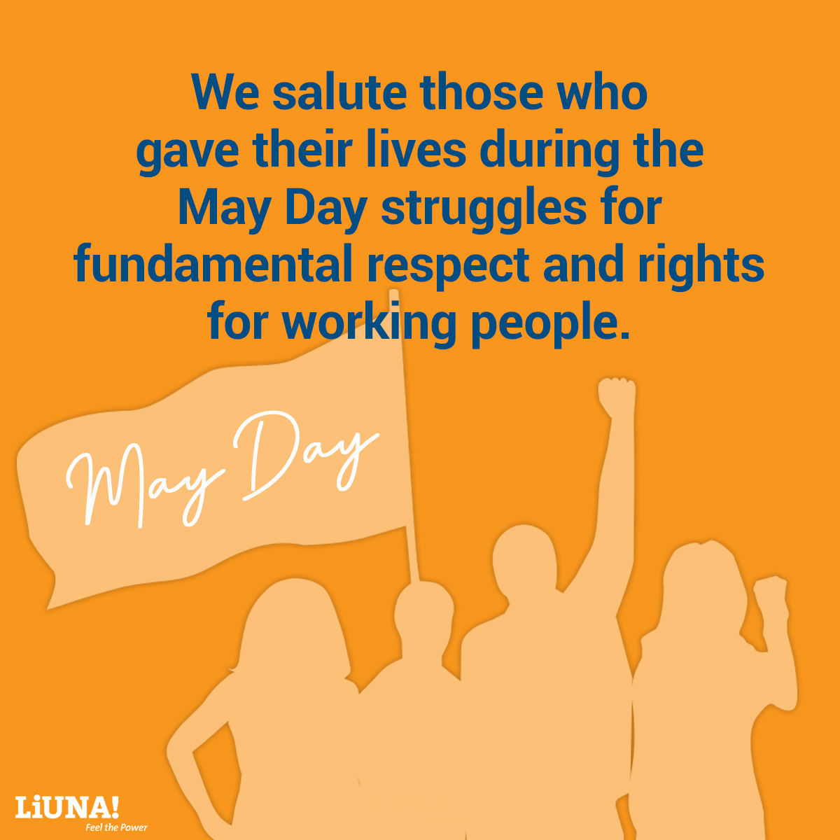 LIUNA's tweet photo. Today, working men and women around the globe will commemorate the strife, struggle and sacrifice of workers who came before us and find inspiration to carry on the battle for social and economic justice #1u https://t.co/Lj4yyBTrEj