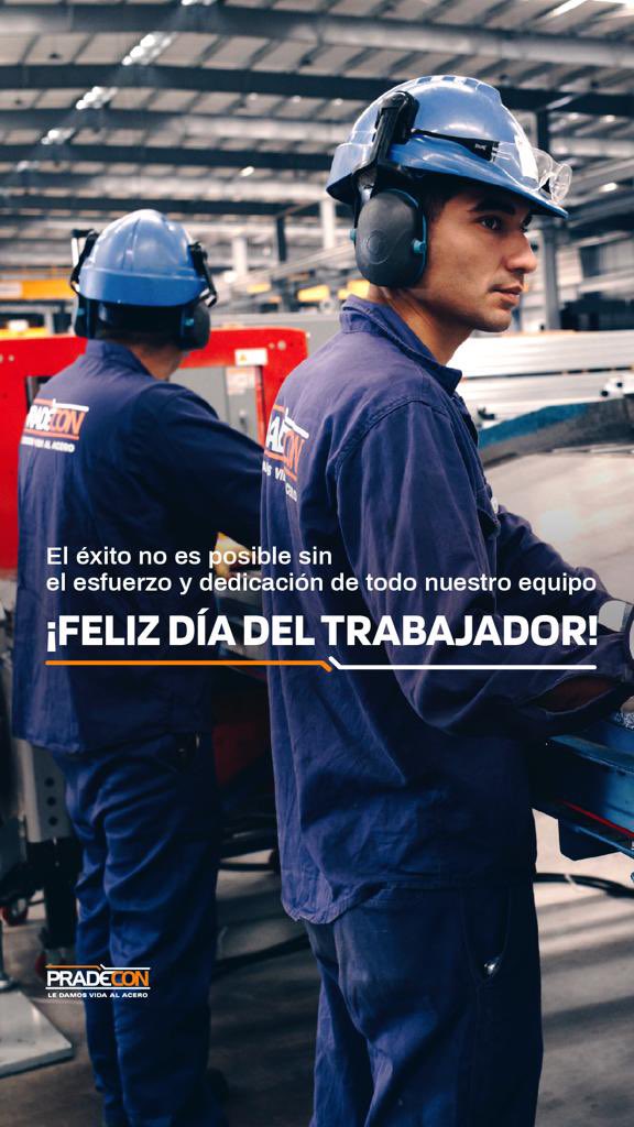 PRADECONsa's tweet photo. ¡Feliz día! #DiaDelTrabajador https://t.co/7d6GUHLDT8