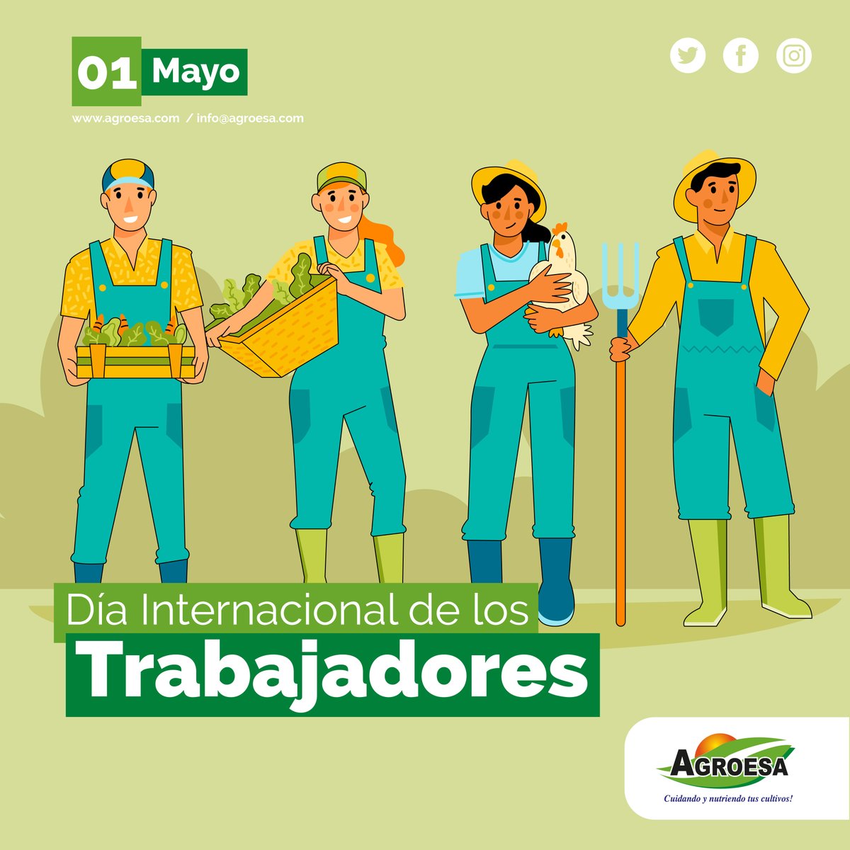 agroesasrl's tweet photo. Tener trabajo es una gran fortuna, así que felicidades a todos los trabajadores y fuerza para aquellos que no lo tienen. 

No se rindan y sigan adelante. https://t.co/D8w2viJ44n