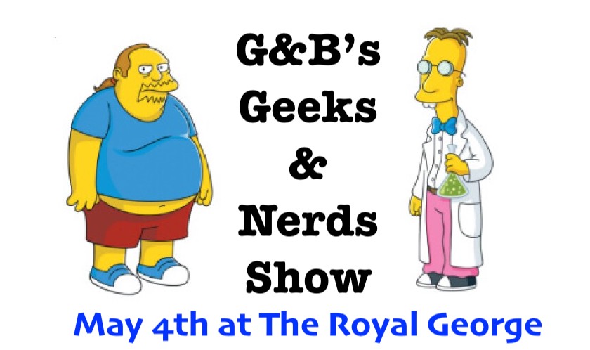 GABcomedy's tweet photo. This Thursday at @royalgeorgesoho is G&B's Geeks & Nerds show, a night of comedy with no Tinder jokes...unless it's robot dating.
Show starts 7.30pm.
#MayThe4th #comedy #standup #standupcomedy #GeekComedy #Magic #SohoComedy #GandBcomedy #WestEndComedy #MayTheFourth https://t.co/JsZDPBnByw