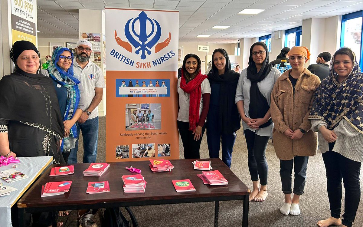 NinaJaspal's tweet photo. A Sunday well spent with the @NursesSikh team at Sri Guru Singh Sabha Gurdwara in Derby yesterday teaching the importance of CPR and cardiovascular health education, great engagement from the Sangat and a brilliant job to all those involved 🙏🏾 #Waheguru #TeamBSN #LearnCPR https://t.co/vI49TvG2Vu