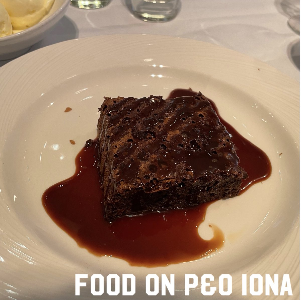 Chocolate brownie, anyone? Served in the Main Dining Room on board P&O Iona.

@pandocruises

#Hungry #Food #Foodie #Chocolate #ChocolateBrownie #ChocolateBrownies #Restaurant #Dining #Cruise #CruiseTravel #PandOIona #Iona #PandOCruises #Cruising #WheelyGood #WheelyGoodUK