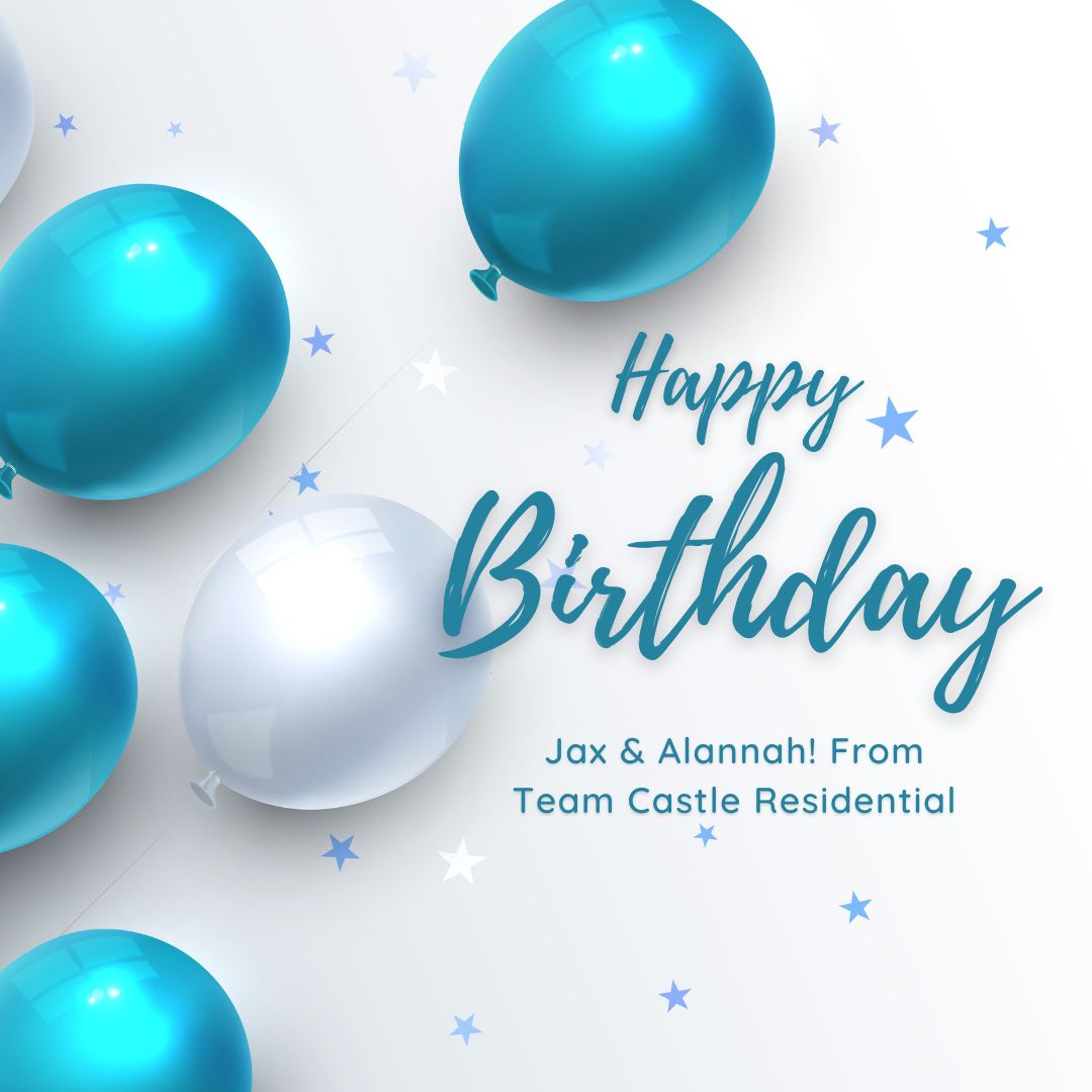CastleResidenti's tweet photo. May is here - For us here at Castle Residential it is our very own Alannah and Jax's birthday month!  From all the team at Castle Residential we hope you have an awesome time! #WeGotTheATeam https://t.co/lE4pL6grvt