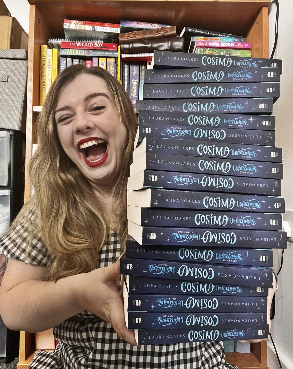 lauranoakes's tweet photo. It’s the first of May, my author copies have arrived and my book is being published THIS MONTH! IMO, that means it’s high time for a #giveaway! 

To win a finished copy of Cosima Unfortunate Steals a Star:
⭐️follow me + retweet this tweet 
⭐️UK only 
⭐️ends May 7th @ Midnight https://t.co/wP9Xg845bM