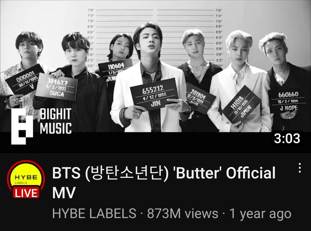 P0bBase's tweet photo. Most viewed 2021 music videos by kpop acts:
1. BUTTER 873m
2. MONEY 817m🌟
3. LALISA 612m🌟
4. PTD 580m
5. The feels 363m
6. ON THE GROUND 324m🌟
7. Alcohol free 270m
8. My universe 266m

🌟>> soloist not group
Ps:money by lisa is expected to be the most viewed by the end of2023 https://t.co/wX7G7qODao