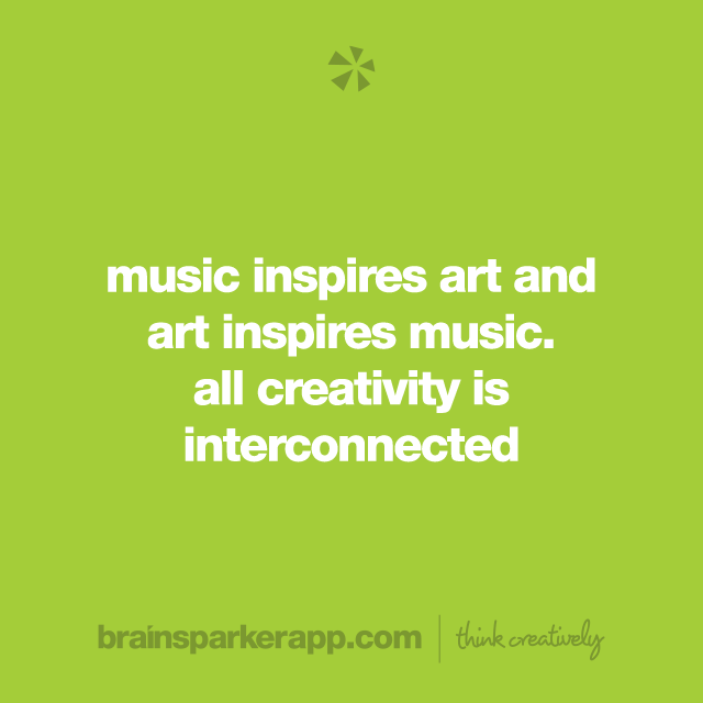 brainsparkerapp's tweet image. Music inspires art, and art inspires music. All creativity is interconnected. ✨💡

#thinkcreatively #creativity #creativethinking