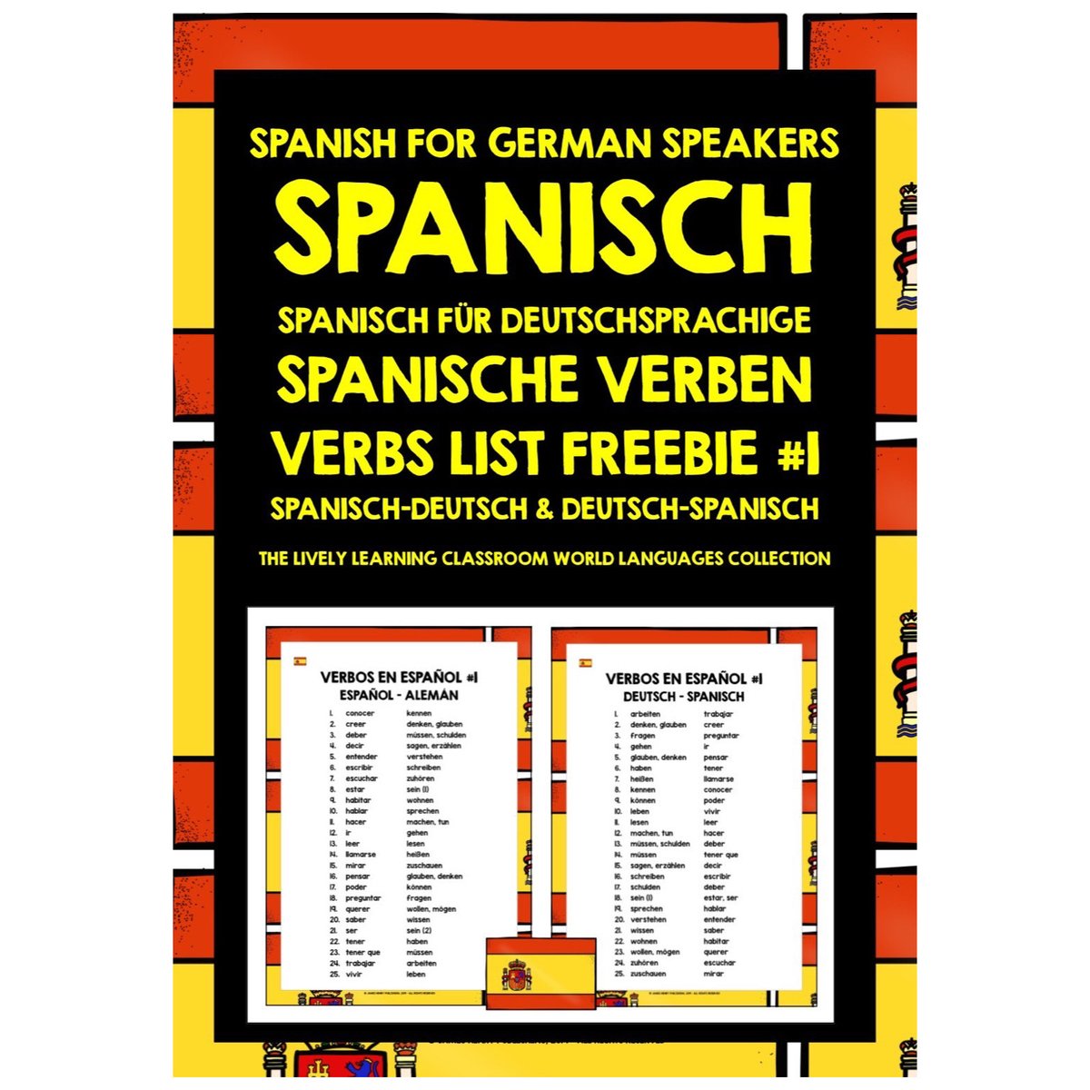 LivelyLangs's tweet image. Kostenlos herunterladen: #spanischfürdeutschsprachige #spanischlernen #spanischlernenfüranfänger #spanischfüranfänger #spanischunterrichten #spanischeverben #thelivelylearningclassroom #thelivelylanguagesclassroom  #spanishforgermanspeakers teacherspayteachers.com/Product/SPANIS…