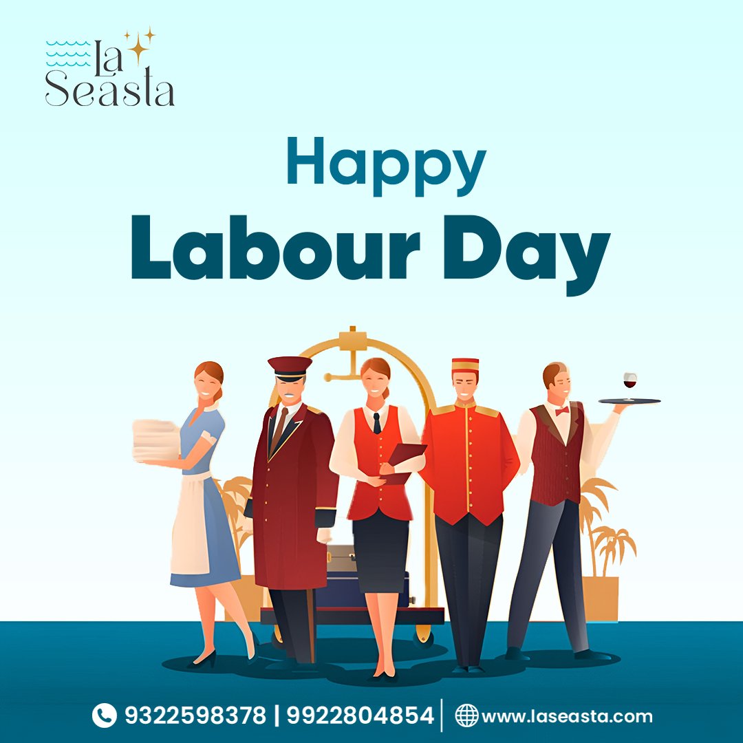 LaSeastaGoa's tweet photo. International Labor Day!
May day is the day to salute the hard work and dedication of strong-willed souls around us.

#laborday #labordayweekend #LabourDay #InternationalLabourDay #internationallabourday #internationallaborday #mayday #laseasta #laseastagoa #villasingoa https://t.co/qm4VcGrdK3