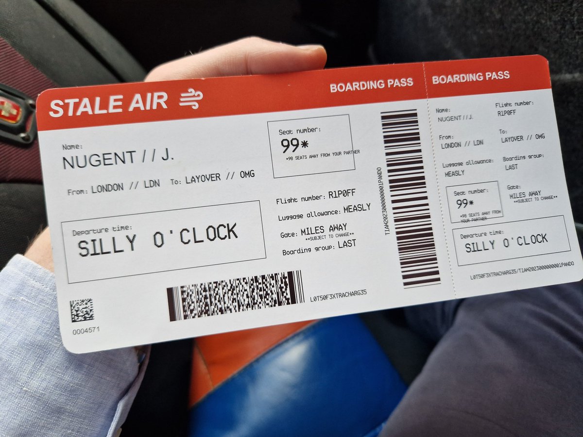 Flying out to the USA today. Wish I could get more details on the boarding pass. I'm sure I'll find out more at the airport! ✈️🇺🇸