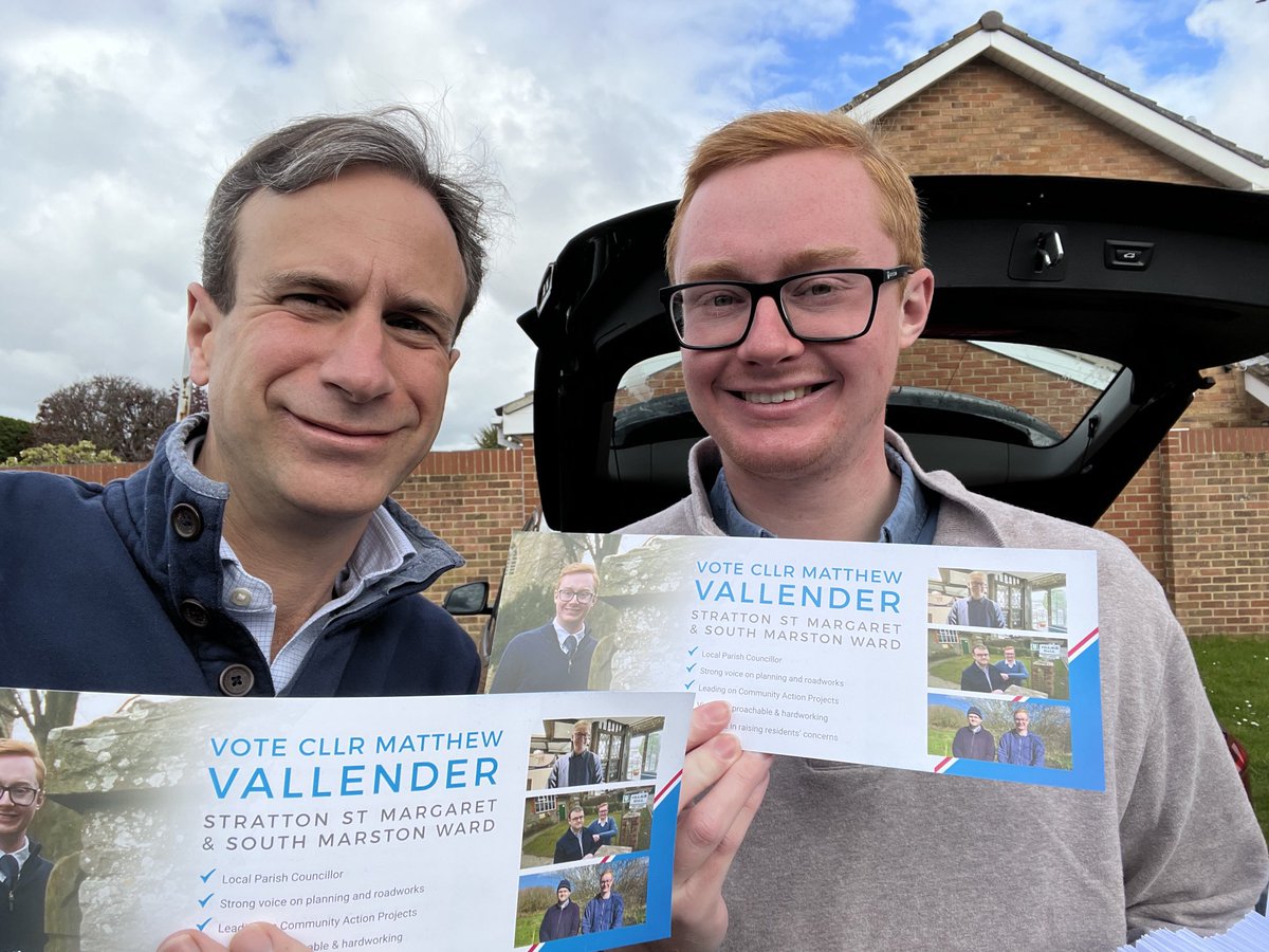 Great to be out campaigning with Matthew Vallender this morning in the most rural part of Swindon I have ever seen! He is hardworking and committed and would be an asset to Swindon Borough Council. ⁦<a href="/TorySwindon/">Swindon Conservatives</a>⁩ ⁦<a href="/JustinTomlinson/">Justin Tomlinson</a>⁩