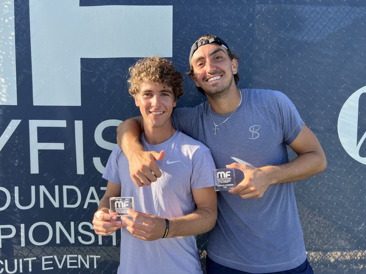 VeroFutures's tweet image. Our doubles champions Peter Bertran of the Dominican Republic and Lorenzo Claverie of Italy