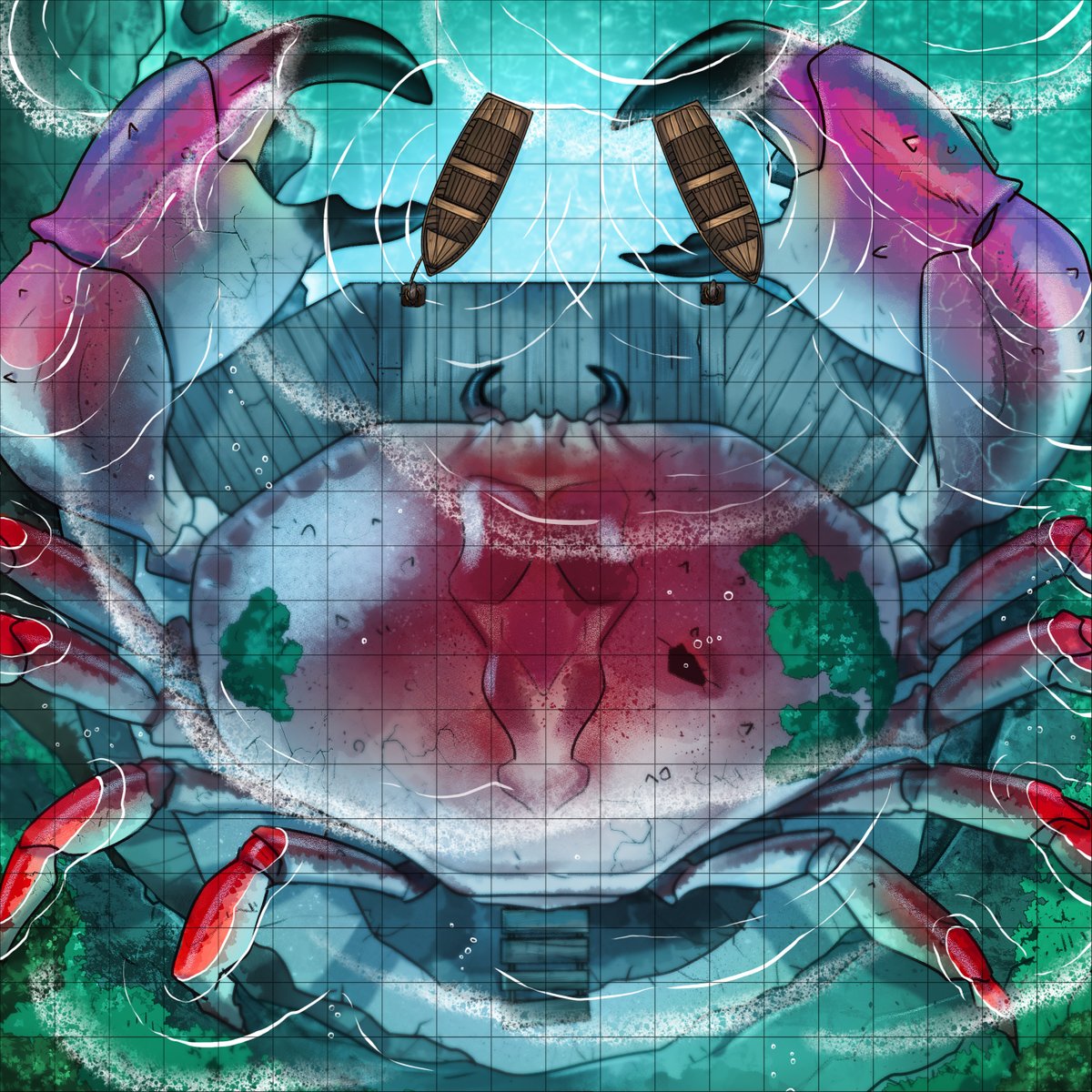 TheMaplocks's tweet photo. can't wait for the summer honestly. have my floaty doughnut ready 🦀🤿⛱
this is our map Crab Tavern! not all versions are flooded.
https://t.co/dMWgsN0FKg
#battlemap #encountermap #fantasymap #worldbuilding #dndmaps #fantasyground https://t.co/6V249Xxj9p