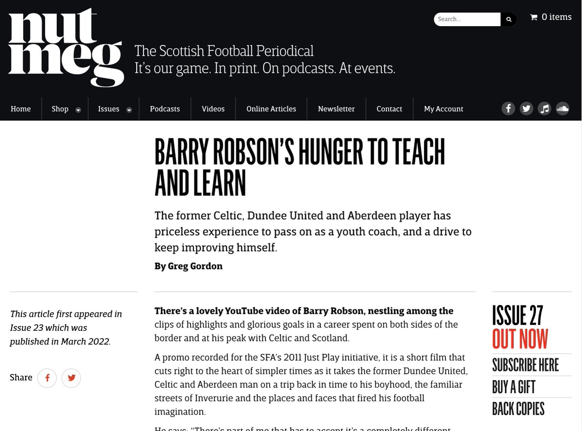 NutmegMagazine's tweet photo. A good time to give this another push...
In March 2022 we interviewed Barry Robson about his ambitions to become a manager. 
By Greg Gordon
https://t.co/ThSQwfMfGQ   
Subscribe: https://t.co/VoAtzMG7en https://t.co/N2IJWTCu3h