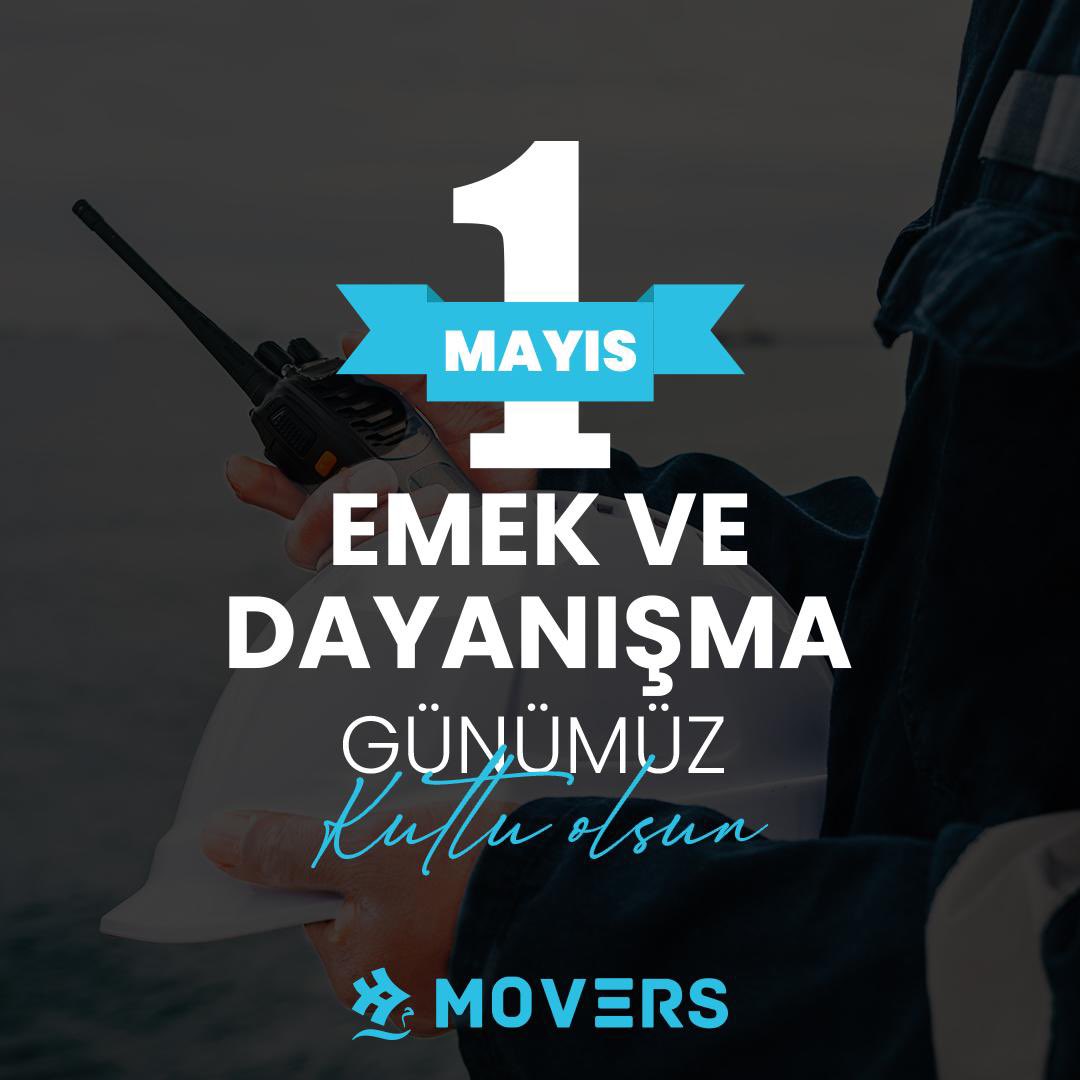 moversmaritime's tweet photo. 1 Mayıs Emek ve Dayanışma Günü kutlu olsun!

Happy Intentional Labor’s Day!

#1mayıs #emekvedayanışmagünü #movers #moversmaritim  #may1 #happylaborday https://t.co/U50pRxpSiD