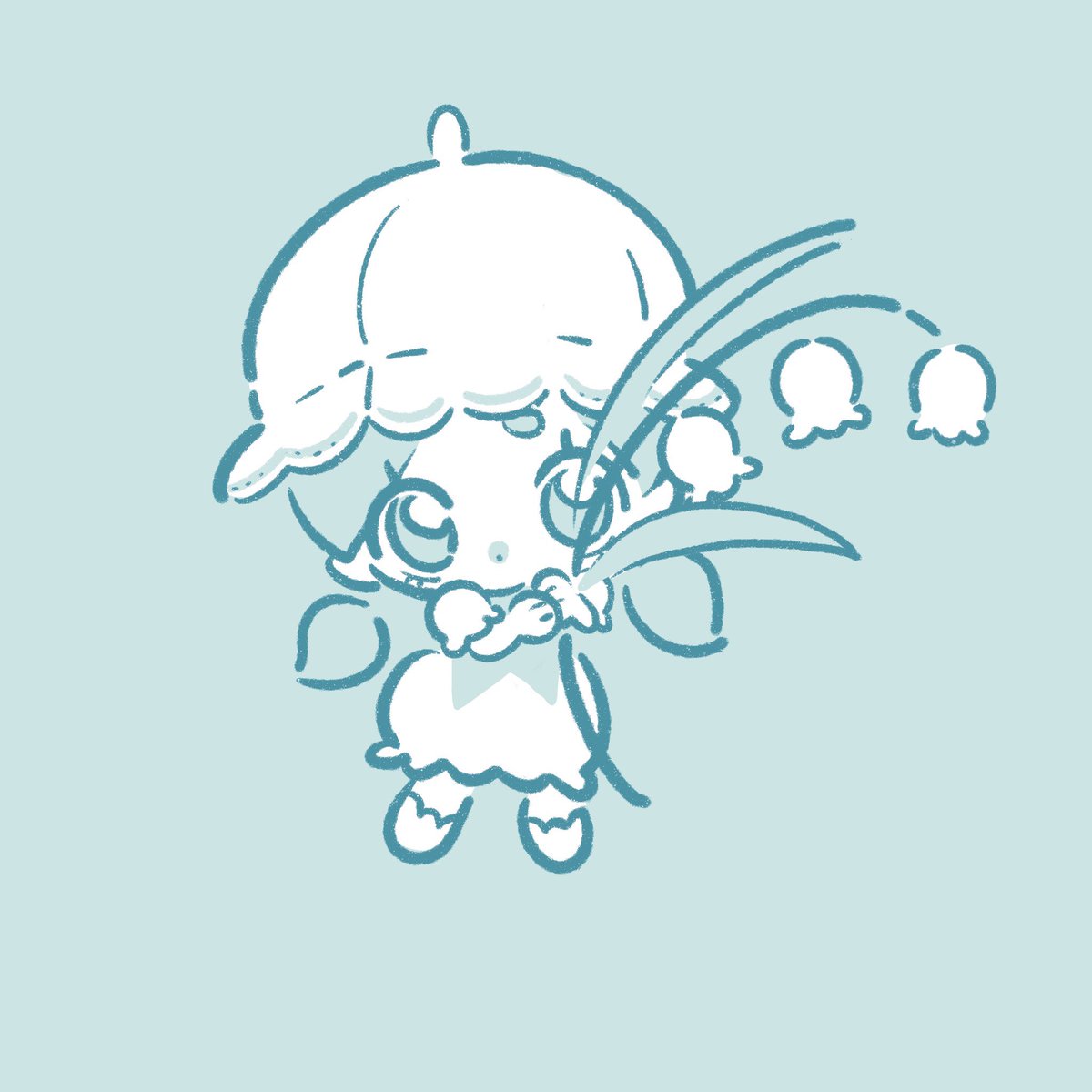 「#すずらんの日 #スズランの日」|アクアのイラスト