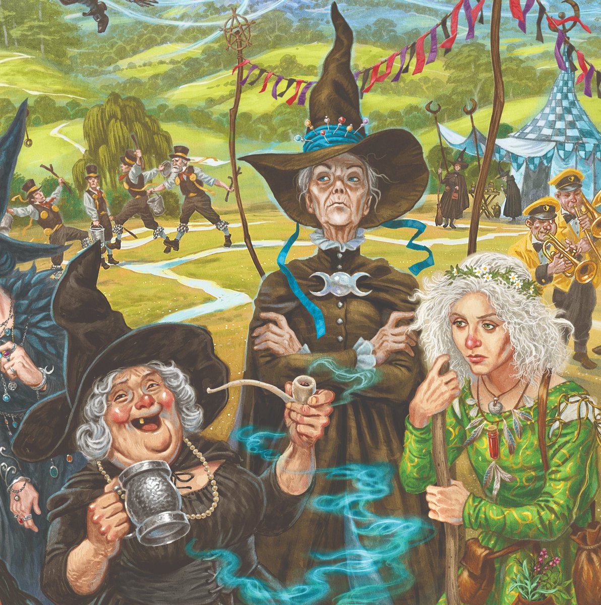 Discworldshoppe's tweet photo. ‘It was bad enough Magrat telling me about maypoles and what’s behind ’em,’ said Granny. She added, wistfully, ‘I used to enjoy looking at a maypole of a spring morning.’ _ Terry Pratchett, Witches Abroad.  Happy #MayDay2023! #Discworld #TerryPratchett https://t.co/ixZVvFm6gE