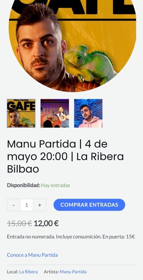Pues ya no quedan entradas de 9€ 😋
Manu Partida 4 de mayo La Ribera Bilbao
Entradas monologosbilbao.com/monologo/manu-…