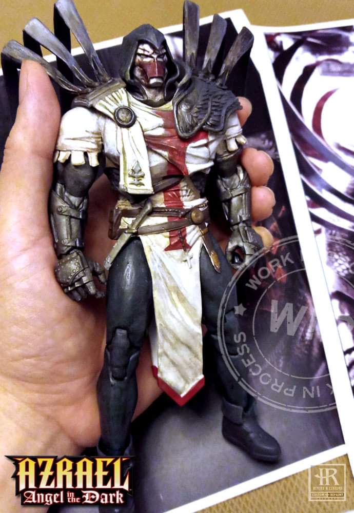 CustomsHunter's tweet photo. Azrael Repaint (WIP)
I browse through some of Francesco Mattina's comic book cover artwork and truly appreciate his style of realism. It was a lot of joy to paint this figure again using his method of painting. I really like the result so far.
#hunter_r_customs #custombatman https://t.co/asOALGbIPN