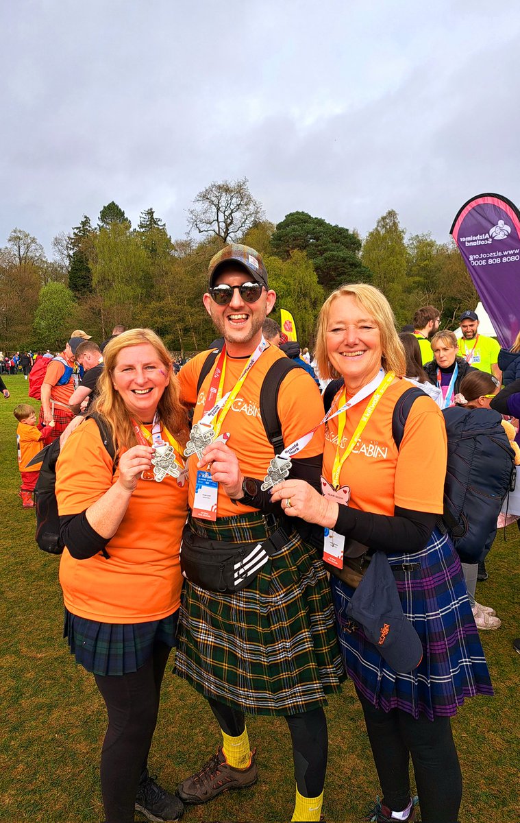 Completed the @thekiltwalk yesterday with #TEAMEILISH 🦋 whilst fundraising for @CalumsCabin 

An absolutely outstanding day!! 

A bit sore today though!! 😆

Thanks so much to everyone who donated and spurred us on! 

😁 👟 🦋 🧡 💃 🥂 #KiltwalkGlasgow #Kiltwalk2023 #CalumsCabin
