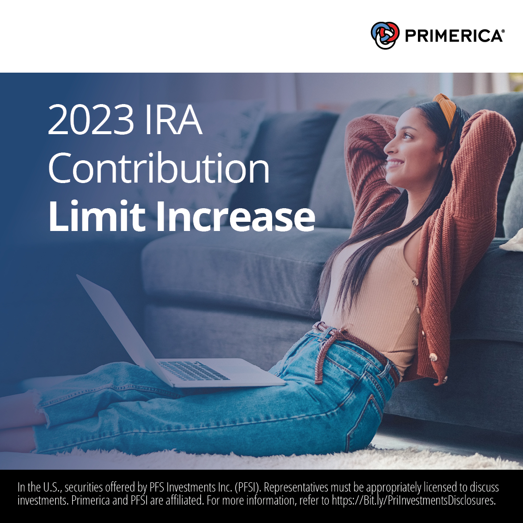 okkappa96's tweet photo. The IRS increased the contribution limit on IRAs for 2023! This is great news for individuals looking to maximize their retirement and tax savings this year.

Reach out to me to learn more.

https://t.co/8TACpubACi https://t.co/lyR1UqCMKP