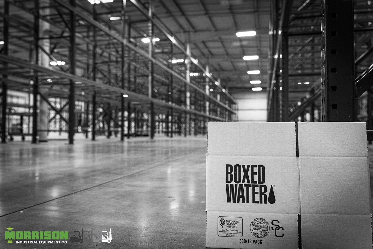 MorrisonInd's tweet photo. Pictured is Unarco Pallet Rack & Engineered Systems pallet racking that we recently designed and installed at @boxedwater ! Click the link to contact our Warehouse Design Services and learn how you can optimize your warehouse space today: https://t.co/O9bGEY0saw

#boxedwater #warehouse #palletracking #forklift #storagesolutions #morrisonindustrial
