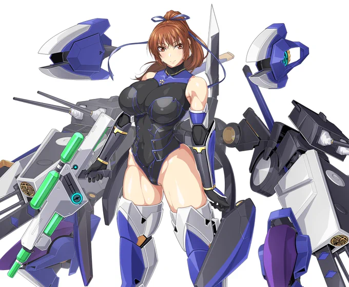 DOA フルアーマーかすみ(コラボ組み合わせ)。