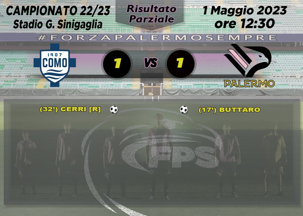 FPS_Palermo's tweet photo. Ottimo primo tempo… per i primi 20 minuti, poi solito film con gol avversario su errore nostro.
#FPS #siamoaquile #compal https://t.co/rfXWKwReUA