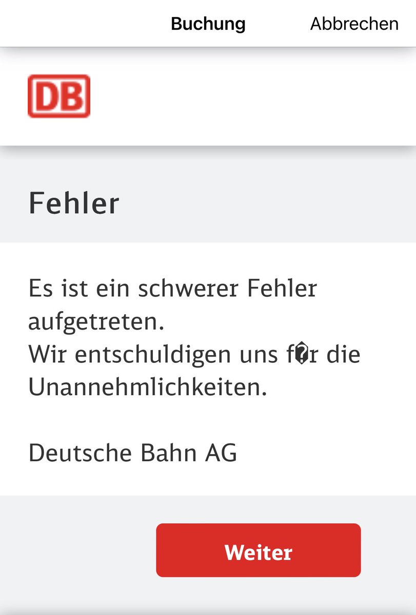 Cool <a href="/DB_Bahn/">Deutsche Bahn Personenverkehr</a> , da es in meinem Heimatort keinen lokalen Ticketautomat mehr gibt, und der im Zug defekt ist, fahre ich dann jetzt gratis, ok?