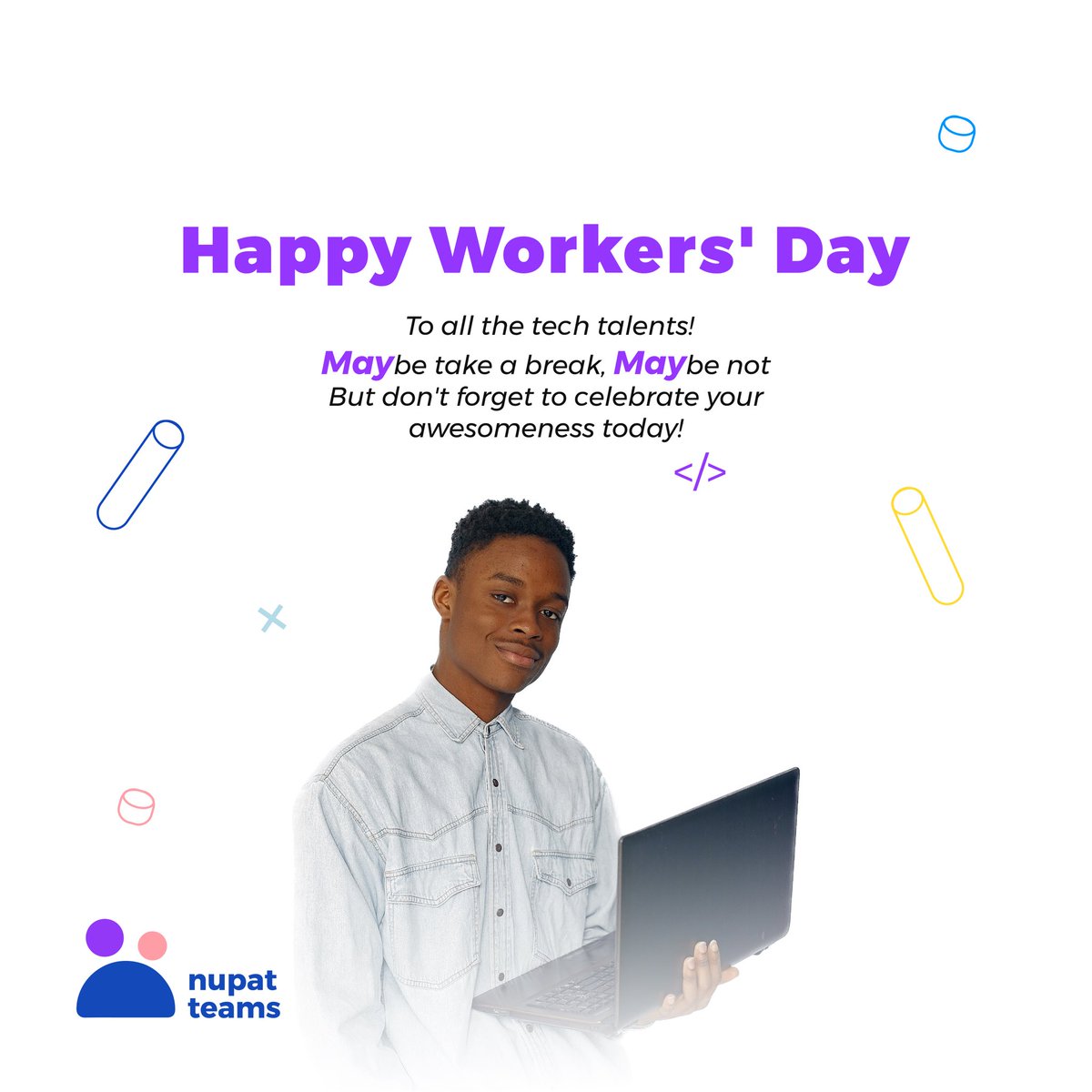 Hey You, 
Welcome to May and happy workers day. You have been amazing so far 💜 

#HappyWorkersDay #LabourDay