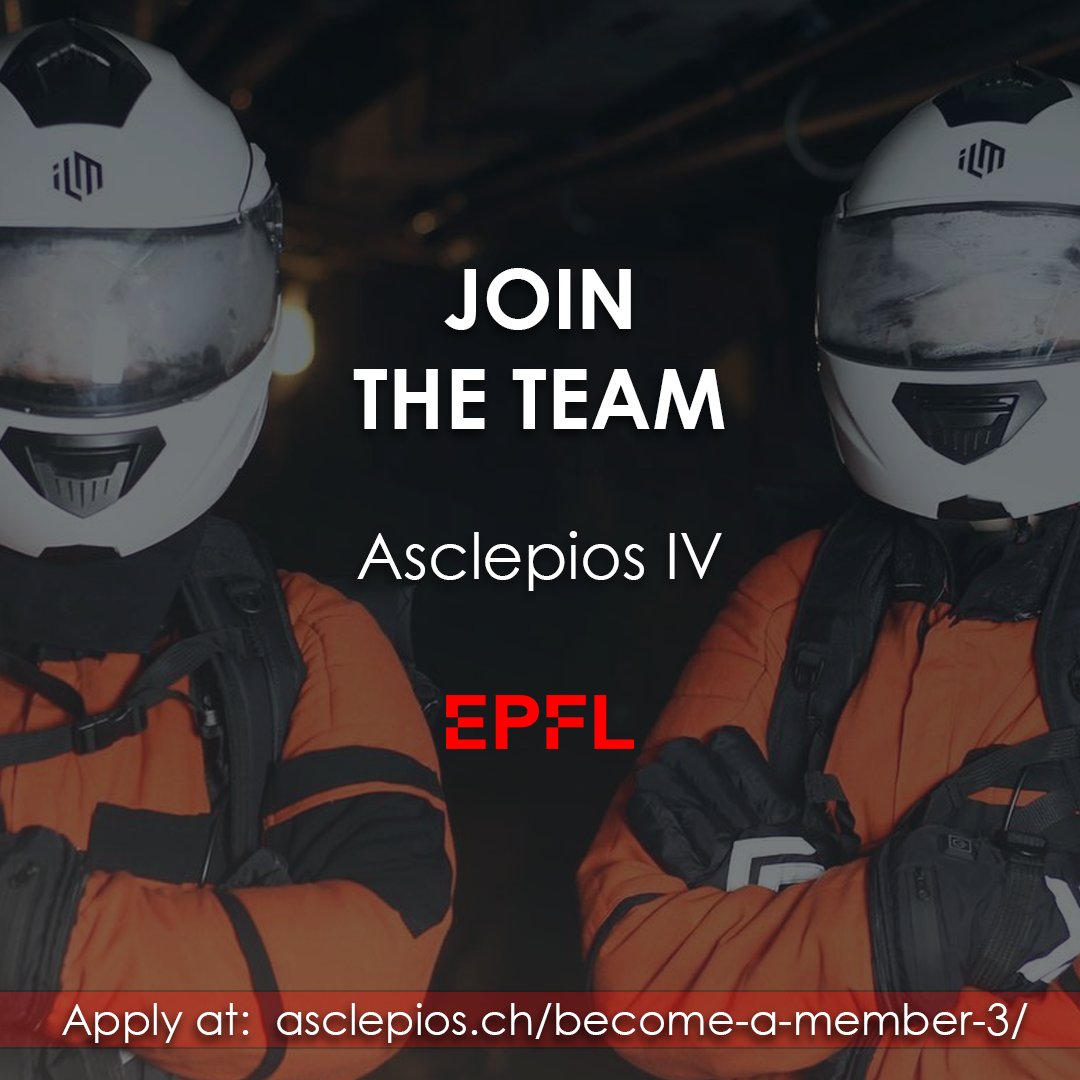 Are you interested in Space? 👩🏻‍🚀

Are you a student at <a href="/EPFL/">EPFL</a> <a href="/EPFL_en/">EPFL</a> ? 🤩

Are you aiming for the stars? 💫

Come aboard Asclepios IV! We're recruiting new team members for our next analog mission!

Apply here: asclepios.ch/become-a-membe…

#asclepios #analogmission #team  #epfl