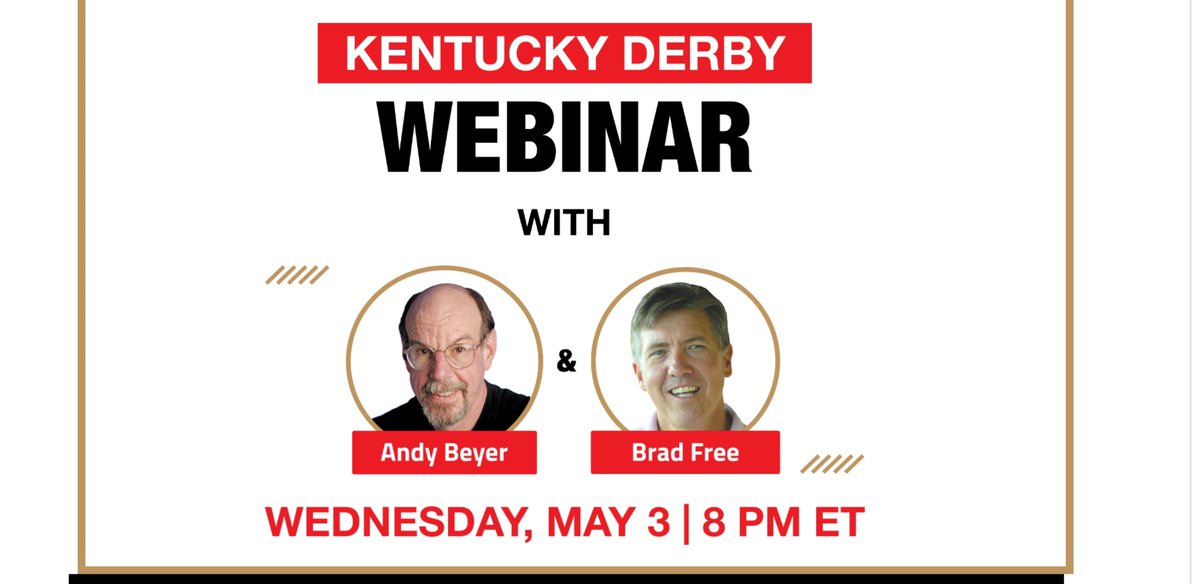 Daily Racing Form on Twitter "Wednesday Webinar! Andy Beyer