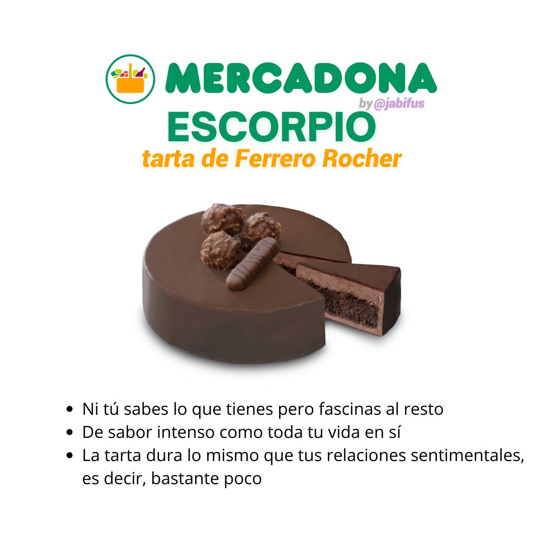 jabifus's tweet photo. Qué producto de Mercadona eres según tu signo🥫
Parte 2/3 https://t.co/8vKzT6EXKI