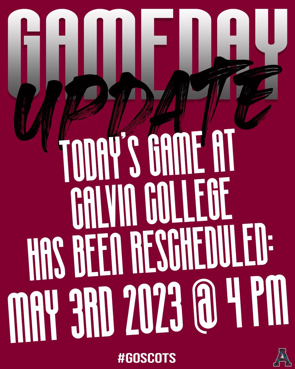 AlmaScotsBSB's tweet image. Coming off a BIG weekend, we’ll have to wait till Wednesday to play again!!
#goscots #michiganweather