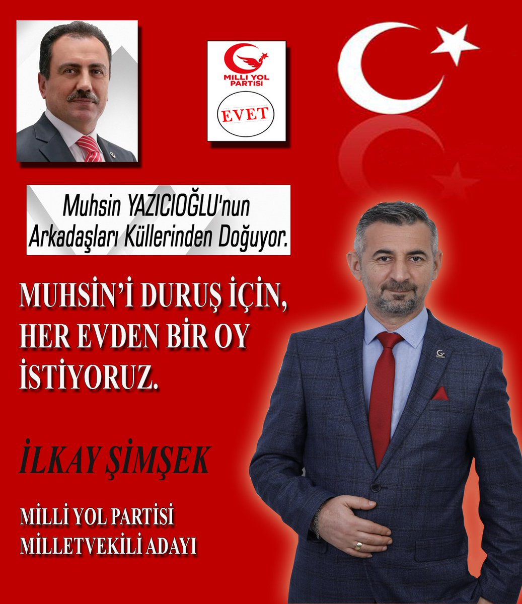 ilkaysimsek75's tweet photo. Bir oy'da  sen ver #muhsinyazicioglu #MuhsinYazıcıoğlu #muhsin #sinanates16 #SinanAteş #milliyolpartisi #yargı #1MAYIS #1MayisEmekveDayanismaGunu  vatandaşın  yanında https://t.co/X3y9l7UbNG