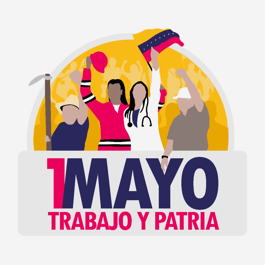 #1May| 🇻🇪 📢 ¡ETIQUETA DEL DÍA! ▶️ 

#TrabajoYPatria

¡Feliz Día del Trabajador y la Trabajadora!